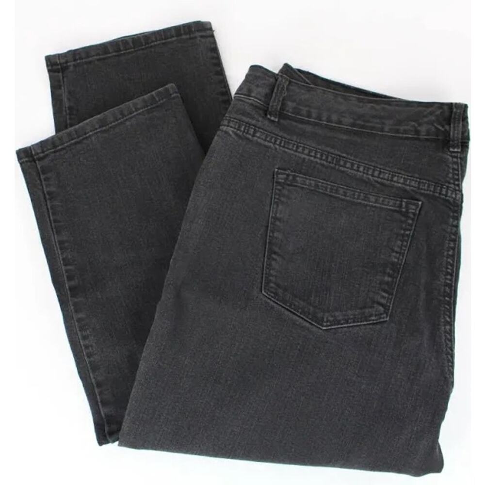 Z DRAFT - Sonoma Life & Style Black Slim Straight Jeans Size 16W - Picture 4 of 14